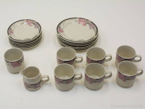 Charming vintage floral dinnerware set for elegant dining occasions and memorable gatherings.