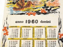 Chinese stoffen kalender 1960 95212
