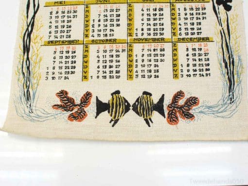 Chinese stoffen kalender 1960 95212