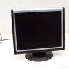 Sleek black and silver monitor, perfect for vintage computing and nostalgic setups.