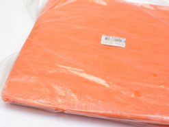 Bright orange waterproof tarpaulin, 2x3m, ideal for outdoor protection and activities.