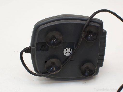 Sleek wireless charging dock with suction cups for stable, clutter-free device charging.