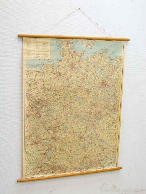 Vintage landkaart Duitsland 94874