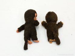 Charming vintage Monchhichi monkeys, perfect for nostalgic decor and playful moments.