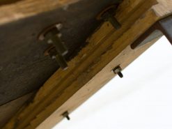 Wood and metal assembly exemplifying craftsmanship, durability, and precision in functional tool design.