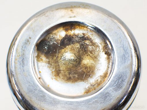 Antique Bernard cup featuring elegant patina, showcasing vintage craftsmanship and historical charm.