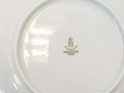 Elegant Winterling porcelain plate from Bavaria, featuring a refined crown logo for sophisticated dining.