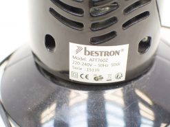 Bestron AFT760Z compact fan: modern design, efficient airflow, and safety for any space.
