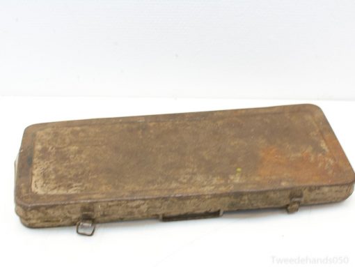 Vintage case with patina, showcasing character and history for collectors and nostalgia lovers.