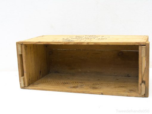 Authentic vintage wooden crate with rustic charm for stylish storage and home decor.