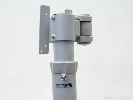 Adjustable Newstar monitor stand for ergonomic viewing angles and enhanced workspace stability.