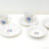Elegant floral porcelain tea set, perfect for stylish gatherings and enchanting table settings.