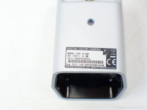 Sleek Samsung SOC-A10CP camera for reliable security surveillance in various environments.