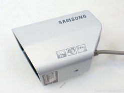 Sleek Samsung 600TVL security camera for effective day and night surveillance.