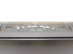 Sleek air quality control panel with intuitive buttons and clear LED indicators for easy operation.