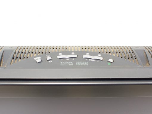 Sleek air quality control panel with intuitive buttons and clear LED indicators for easy operation.
