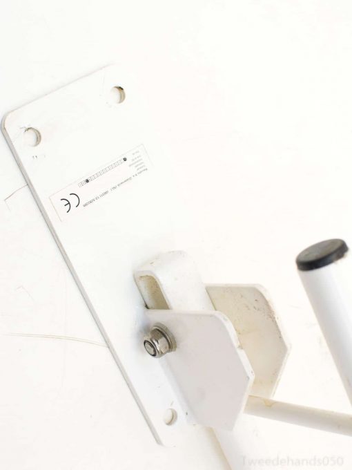 Stylish white wall bracket for versatile support in modern home and office spaces.