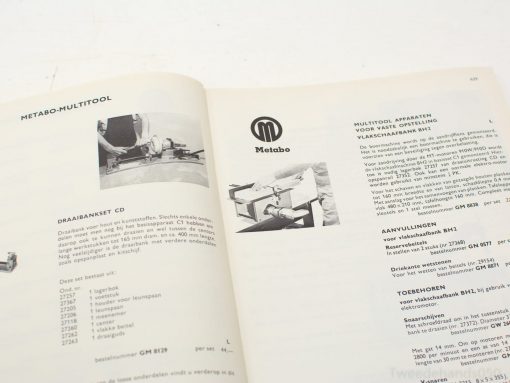 Vintage gereedschappen machine boek 97019