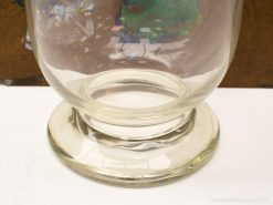 Elegant glass cloche with a sturdy base, perfect for stylish decor and versatile displays.