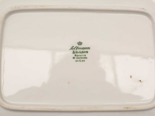 Elegant Seltmann Weiden porcelain plate, featuring royal emblem, perfect for collectors of Bavarian antiques.