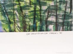 Vibrant abstract forest artwork encouraging reflection on natures beauty and our connection to it.