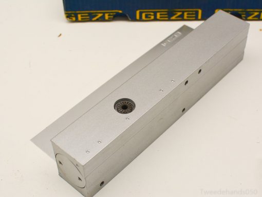 Sleek GEZE door closer for efficient door automation in commercial and residential spaces.