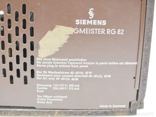 Loop of sloop, Siemens vintage radio 99500