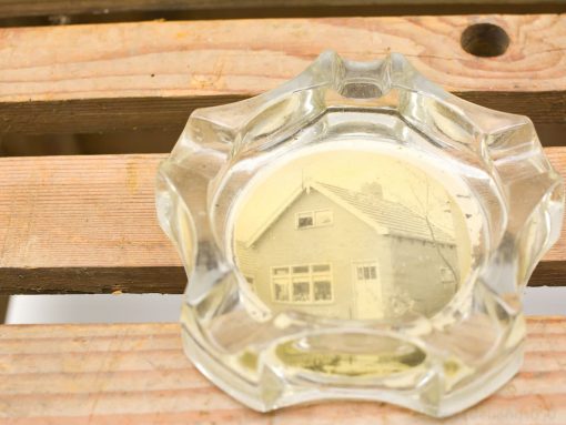 Vintage asbak glas 99843