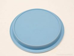Stylish light blue minimalist plate, ideal for dining or decorative purposes. Versatile for any occasion.