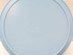 Stylish light blue vintage container for efficient storage and organization in any home.