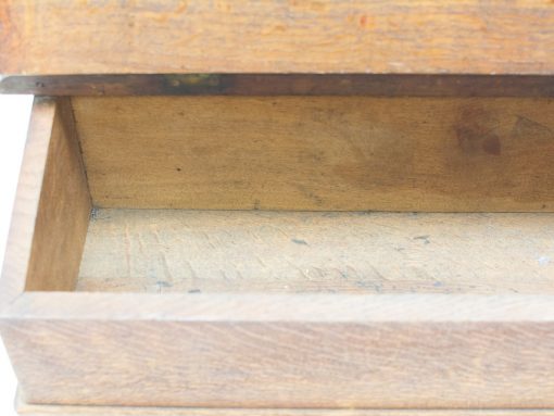 Elegant vintage wooden box with lid, ideal for storing cherished memories and treasures.