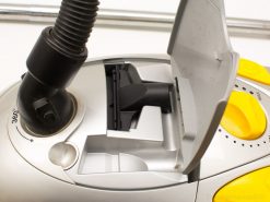 Sleek Zanussi vacuum cleaner with flexible hose and user-friendly design for efficient cleaning.