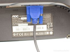 AOC 2236Vv8 LCD monitor with VGA port and versatile connectivity options for everyday use.