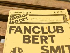 Motor sport fanclub B. Smit boekje 99949
