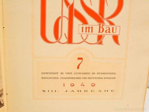 UdSSR im Bau 1949 XIII boek 99962
