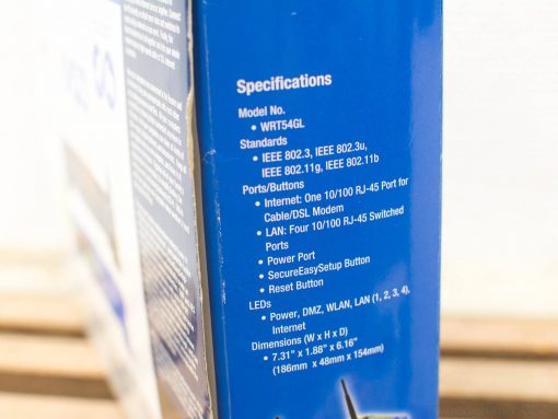 Linksys WRT54GL Wireless Router: Reliable, compact design for seamless home and office connectivity.
