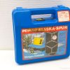 PEWAG Alaska-Spur tire chains in durable blue case for winter traction and safety.