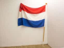 Vlaggenstok met Nederlandse vlag 11552