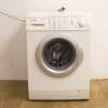 Efficient Bosch front-loading washing machine with stylish design and user-friendly controls.