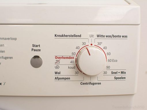Modern Bosch washing machine with user-friendly controls and energy-efficient wash programs.