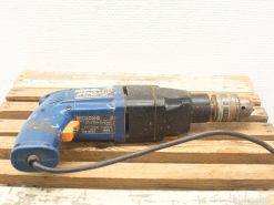 Used AEG power drill, blue, ergonomic handle, sturdy chuck, ideal for projects and repairs.