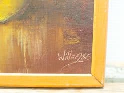Willemses Aardse Tinten painting: Vibrant earthy tones with elegant signature detail.