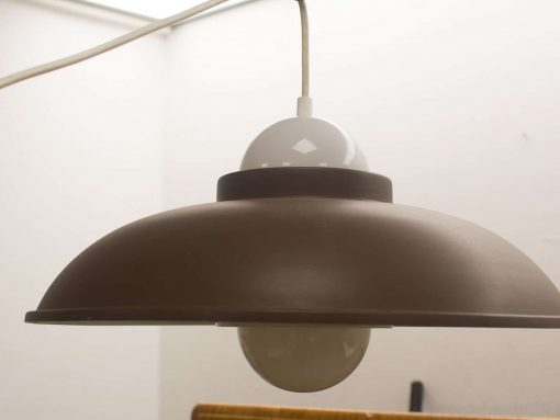 Bruin metalen vintage hanglamp 12152