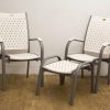 Modern minimalist chairs with diamond patterns, perfect for indoor and outdoor use.