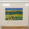 Serene rural landscape painting, Idylle van Het Platteland in Warm Licht, vibrant colors enhance tranquility.