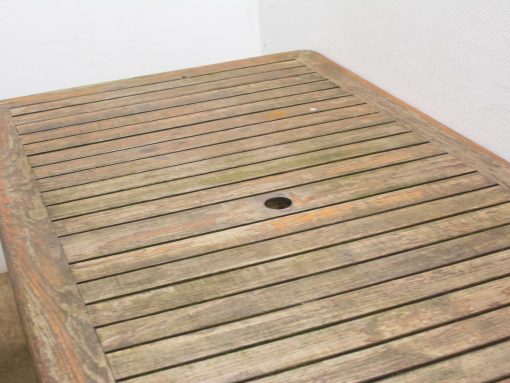 Tuintafel met houten blad 12538