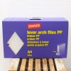 Staples Purple A4 Lever Arch Files 10-Pack for stylish and organized document storage.