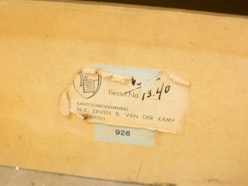 Vintage archief box, Ladenblok retro 12780