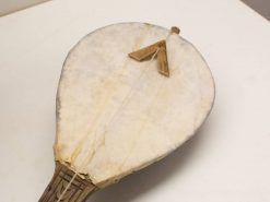 Antique banjo: beautifully handcrafted string instrument with an elegant design and rich sound.