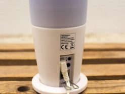 Modern cylindrical flash receiver with translucent top, ideal for creative photography spaces.